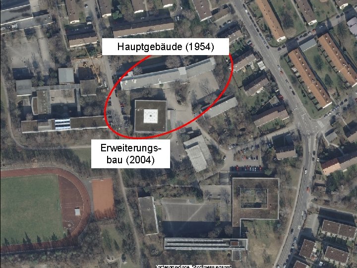 Hauptgebäude (1954) Erweiterungsbau (2004) Landeshauptstadt Stuttgart – Amt für Umweltschutz Folie 4 