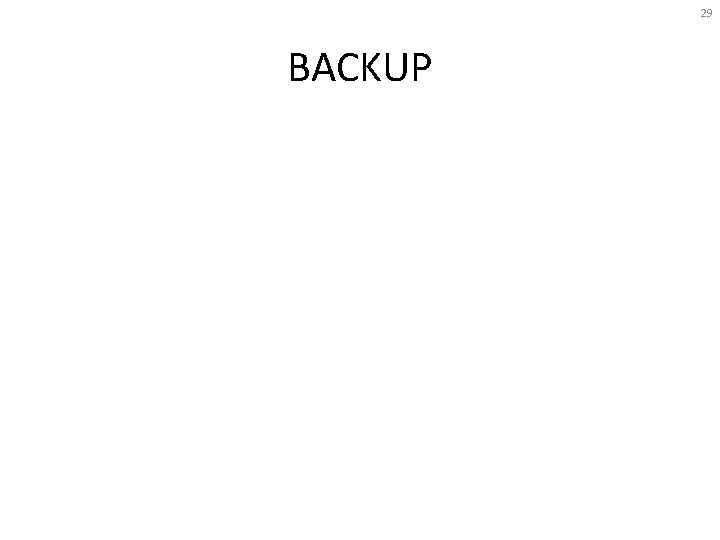 29 BACKUP 