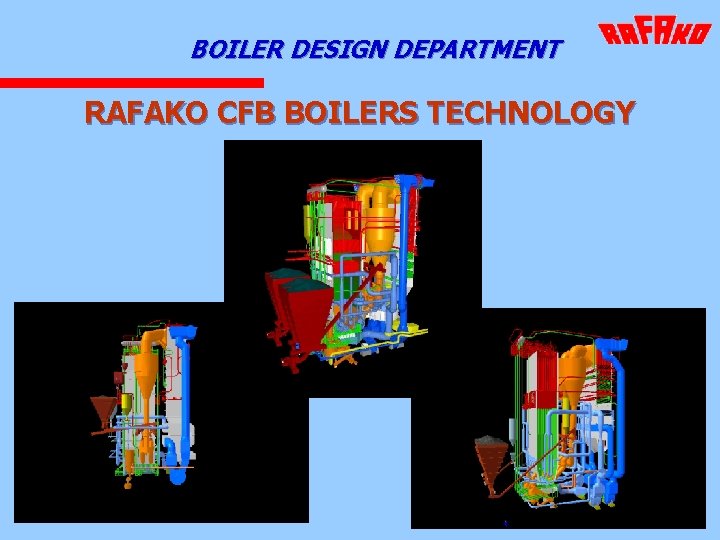 BOILER DESIGN DEPARTMENT RAFAKO CFB BOILERS TECHNOLOGY 