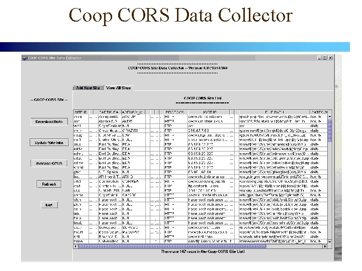 Coop CORS Data Collector Positioning America for the Future 