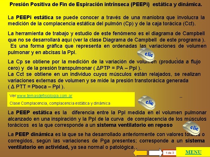 Presión Positiva de Fin de Espiración intrínseca (PEEPi) estática y dinámica. La PEEPi estática