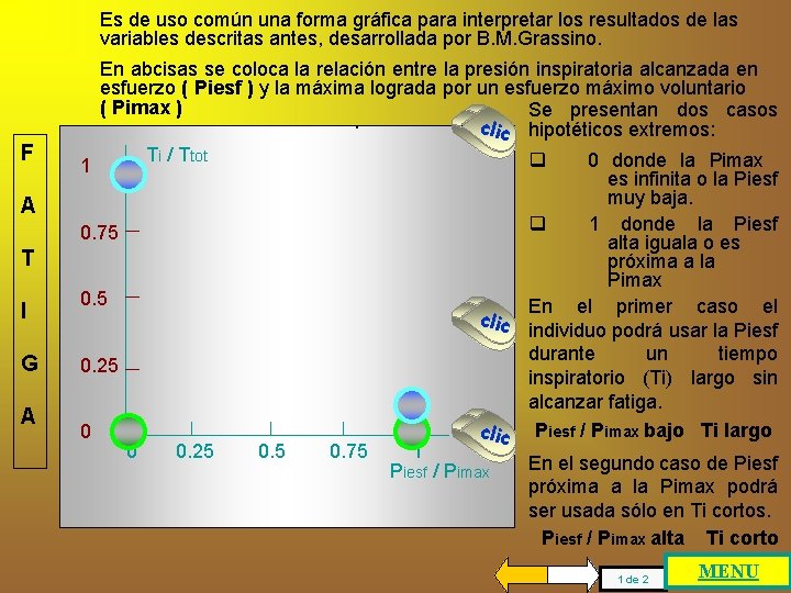 Es de uso común una forma gráfica para interpretar los resultados de las variables