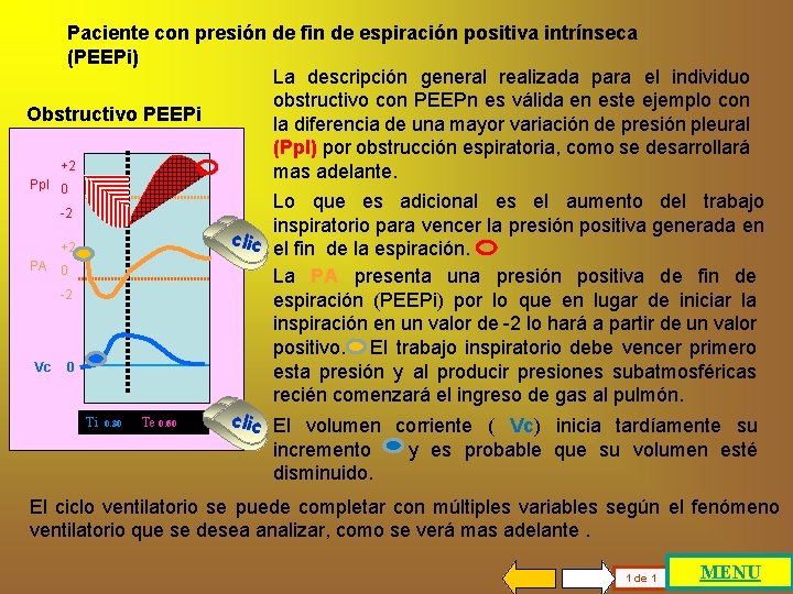 Paciente con presión de fin de espiración positiva intrínseca (PEEPi) La descripción general realizada