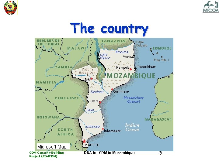 The country CDM Capacity Building Project (CD 4 CDM) DNA for CDM in Mozambique