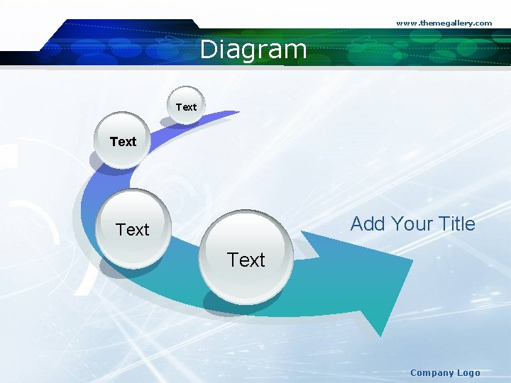 www. themegallery. com Diagram Text Add Your Title Text Company Logo 