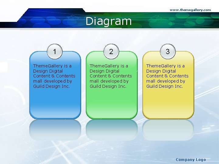 www. themegallery. com Diagram 1 2 3 Theme. Gallery is a Design Digital Content
