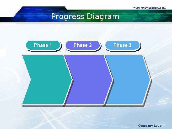www. themegallery. com Progress Diagram Phase 1 Phase 2 Phase 3 Company Logo 