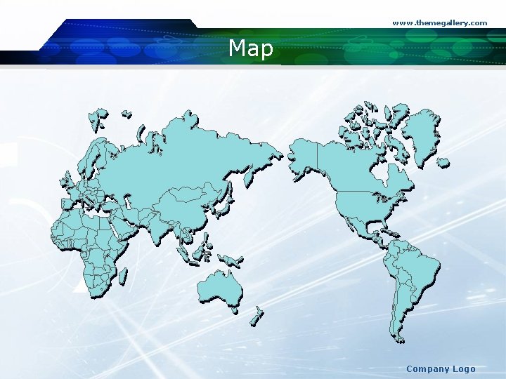www. themegallery. com Map Company Logo 