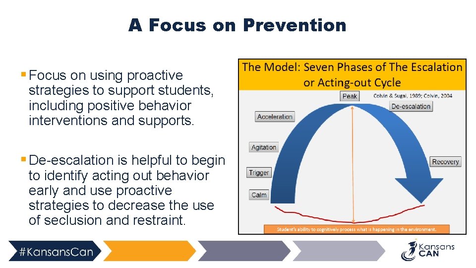 A Focus on Prevention § Focus on using proactive strategies to support students, including