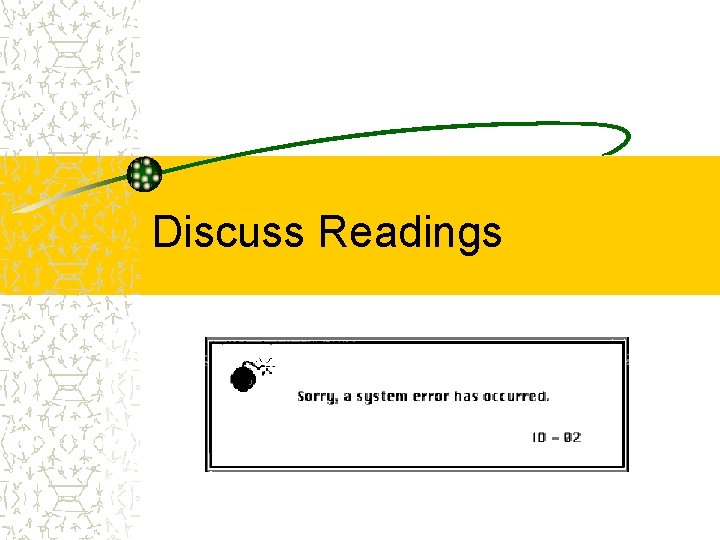 Discuss Readings 