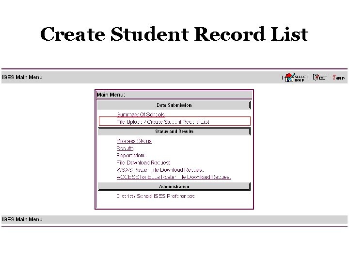 Create Student Record List Create Student Record List