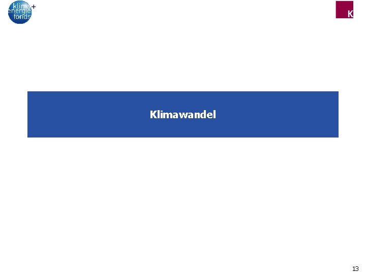 Klimawandel 13 