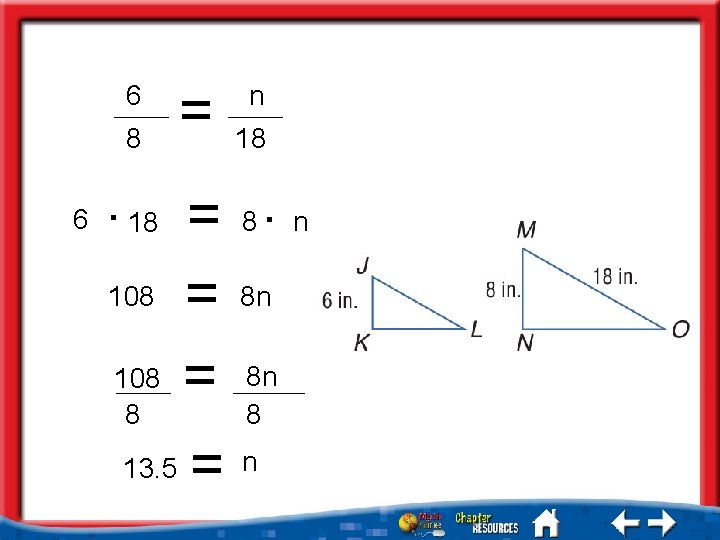 6 8 6 = n 18 · 18 = 8 · n 108 =