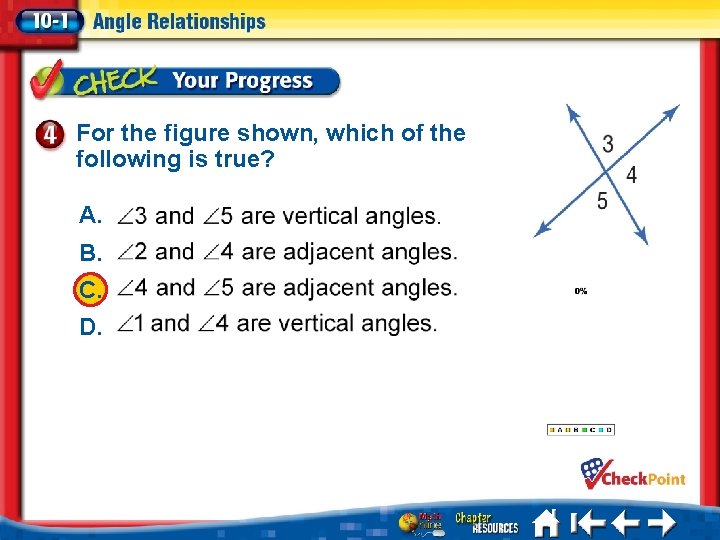 For the figure shown, which of the following is true? A. B. C. D.