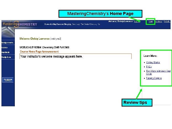 Mastering. Chemistry’s Home Page Review tips 