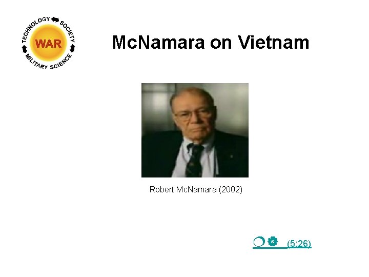 Mc. Namara on Vietnam Robert Mc. Namara (2002) (5: 26) 