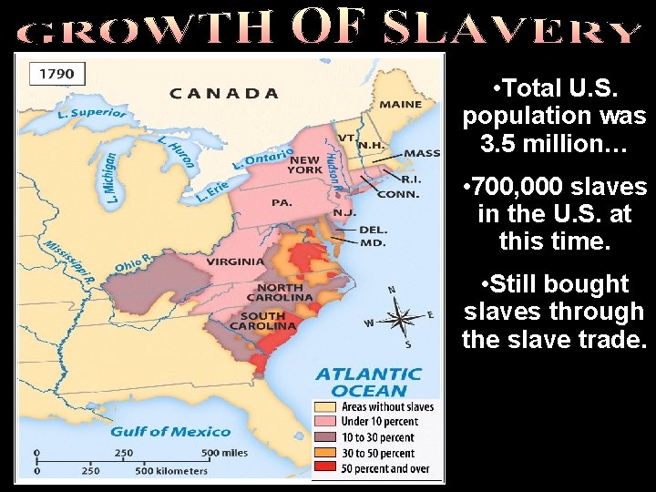 Trial of tears • Total U. S. population was 3. 5 million… • 700,