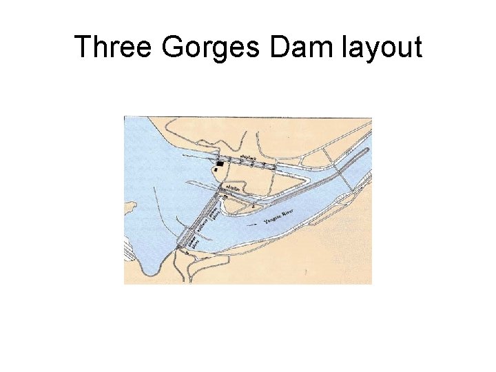 Three Gorges Dam layout 