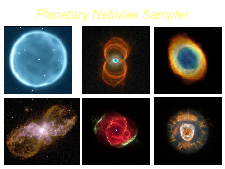 Planetary Nebulae Sampler 