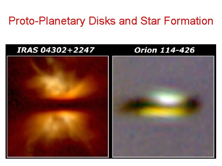 Proto-Planetary Disks and Star Formation 