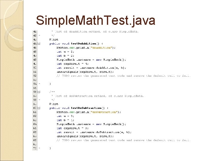 Simple. Math. Test. java 