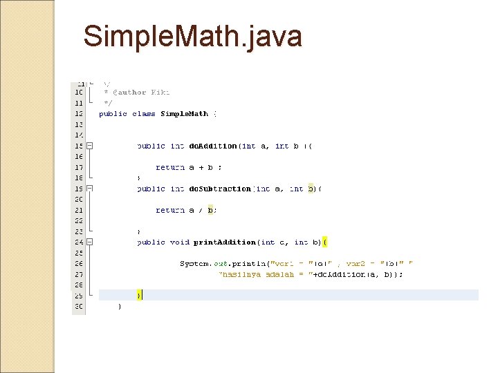 Simple. Math. java 