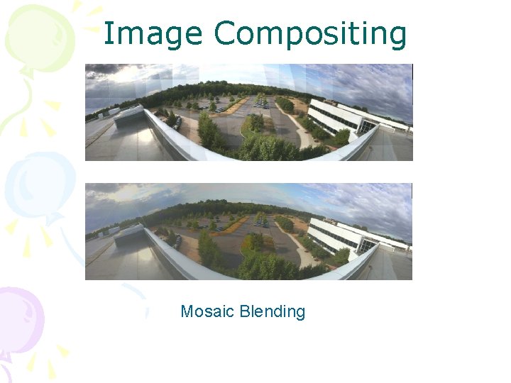 Image Compositing Mosaic Blending 