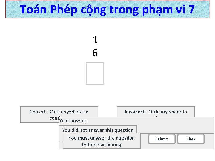 Toán Phe p cô ng trong pha m vi 7 1 6 Correct -