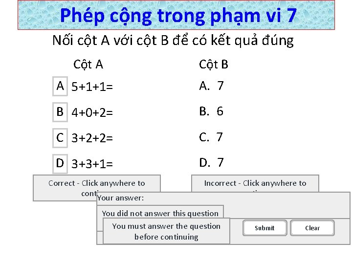 Phe p cô ng trong pha m vi 7 Nối cột A với cột