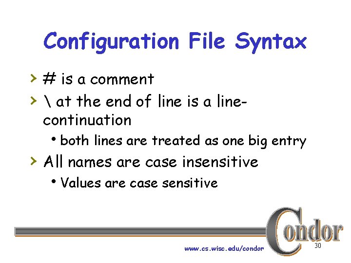 Configuration File Syntax › # is a comment ›  at the end of