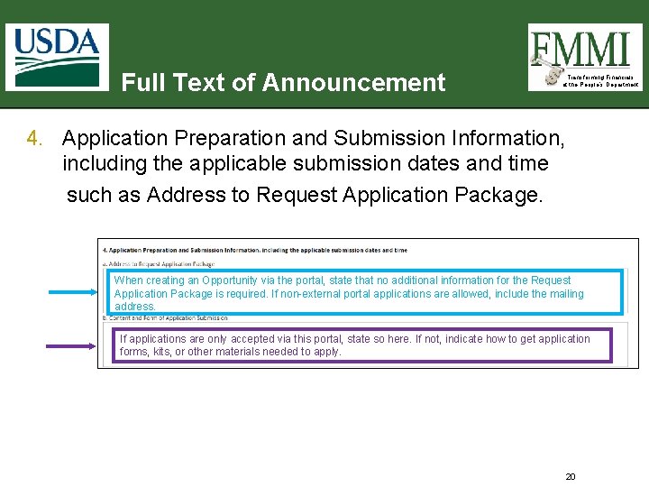 Full Text of Announcement Transforming Financials at the People’s Department 4. Application Preparation and Full Text of Announcement Transforming Financials at the People’s Department 4. Application Preparation and