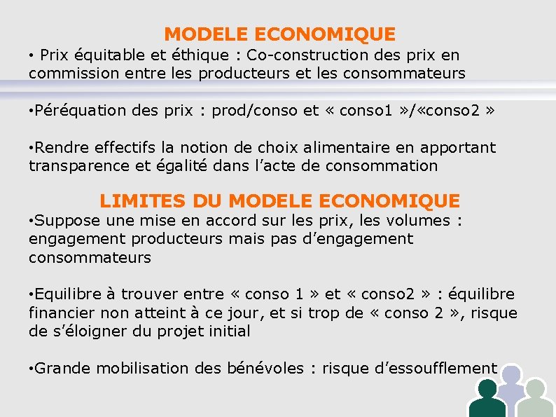 MODELE ECONOMIQUE • Prix équitable et éthique : Co-construction des prix en commission entre