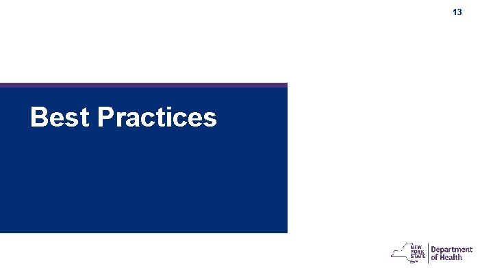 13 Best Practices 