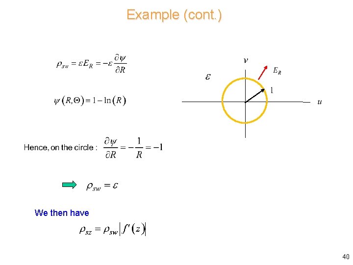 Example (cont. ) We then have 40 