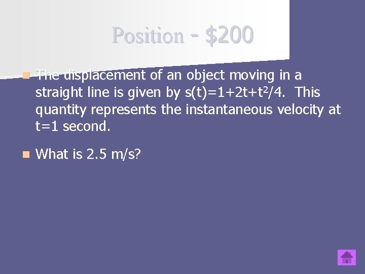 Position - $200 n The displacement of an object moving in a straight line