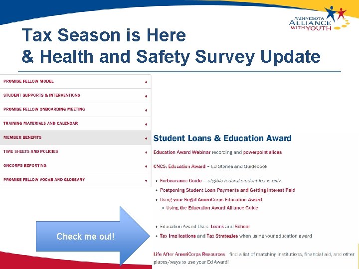 Tax Season is Here & Health and Safety Survey Update Check me out! 