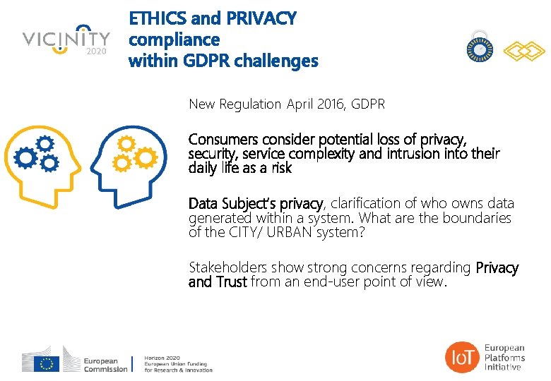 ETHICS and PRIVACY compliance within GDPR challenges New Regulation April 2016, GDPR Consumers consider