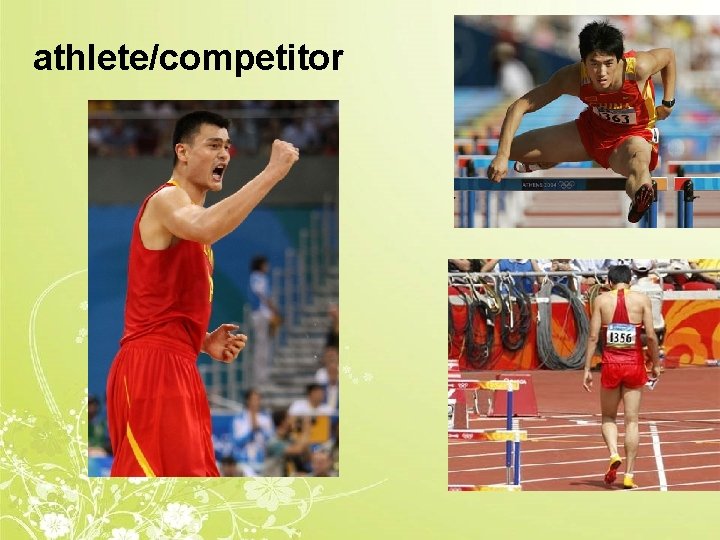 athlete/competitor 