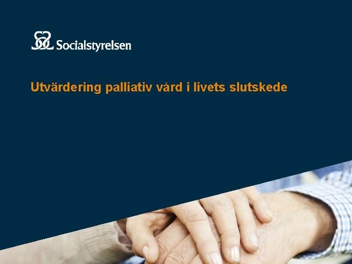 Utvärdering palliativ vård i livets slutskede 