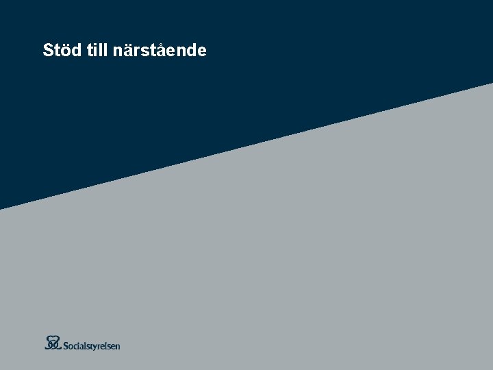 Stöd till närstående 