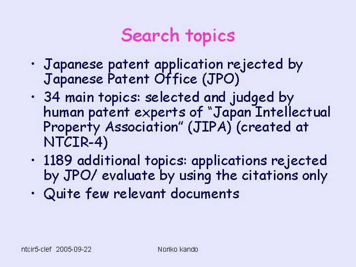 Search topics • Japanese patent application rejected by Japanese Patent Office (JPO) • 34