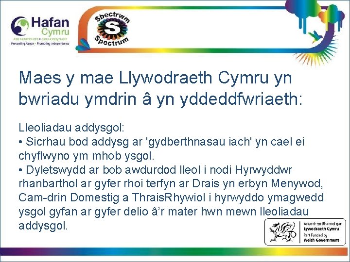 Click to edit Master title style Click to edit Master text styles Maes y