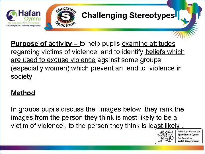 Challenging Stereotypes Click to edit Master title style Click to edit Master text styles