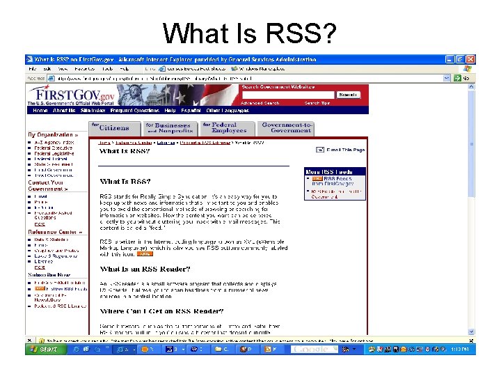 What Is RSS? 