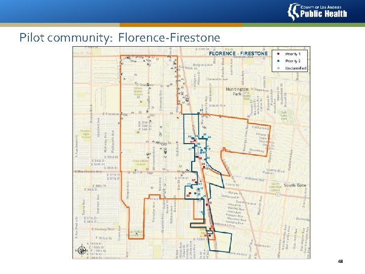 Pilot community: Florence-Firestone 48 