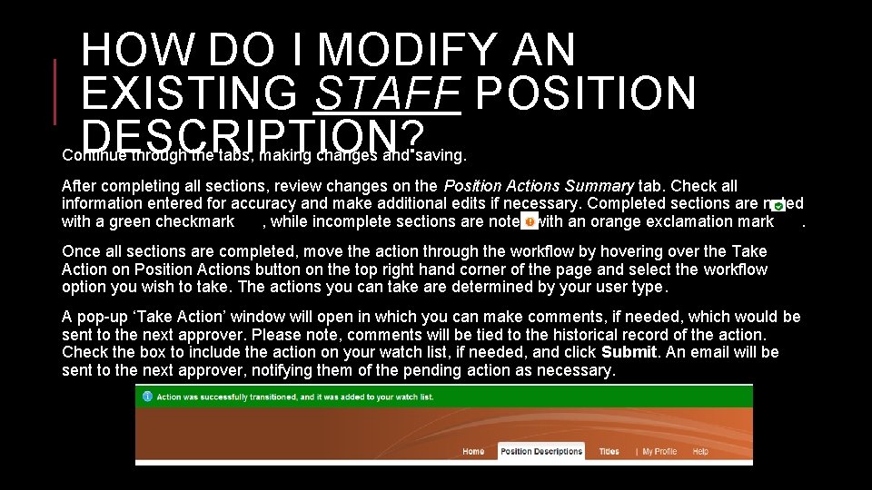 Online Position Description And Recruitment System Opdrs Presented