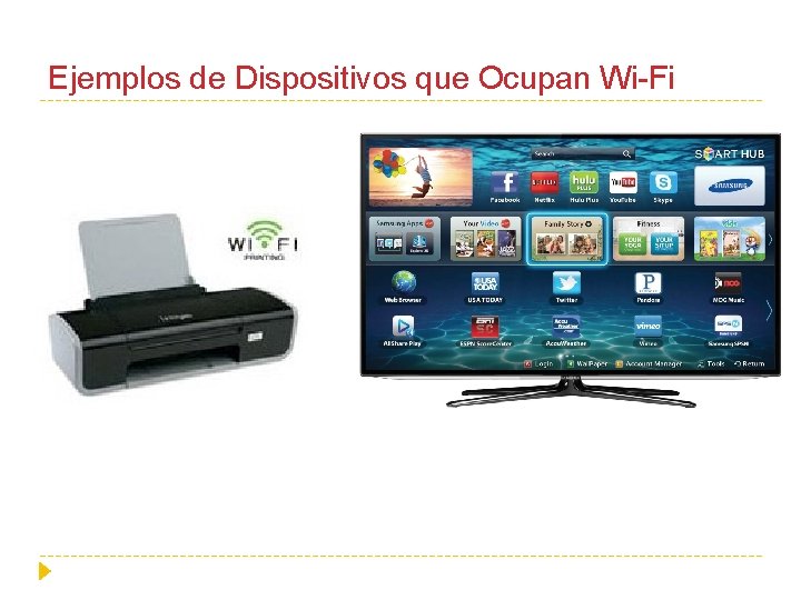 Ejemplos de Dispositivos que Ocupan Wi-Fi 