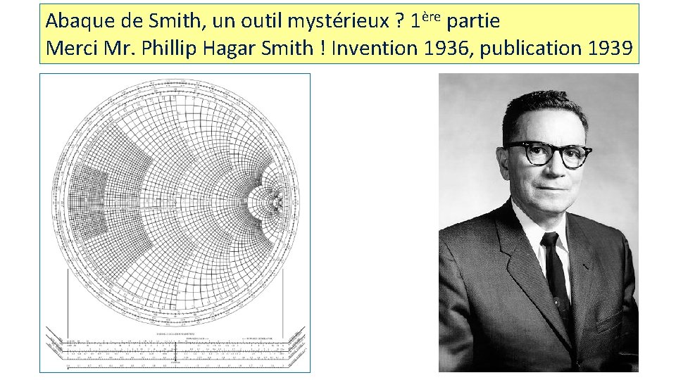 Abaque de Smith, un outil mystérieux ? 1ère partie Merci Mr. Phillip Hagar Smith