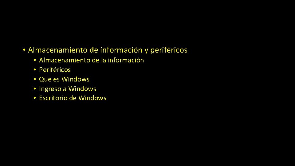  • Almacenamiento de información y periféricos • • • Almacenamiento de la información