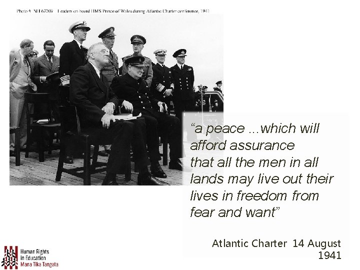 “a peace. . . which will afford assurance that all the men in all